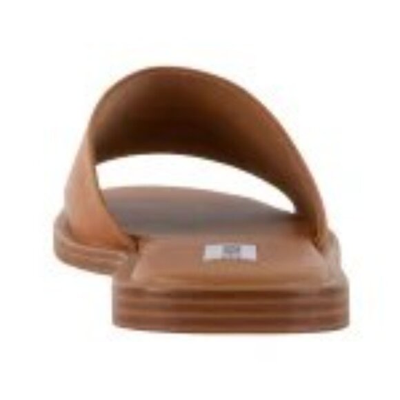 New STEVE MADDEN Tan Leather Slide Sandal Size 8 - Picture 6 of 6